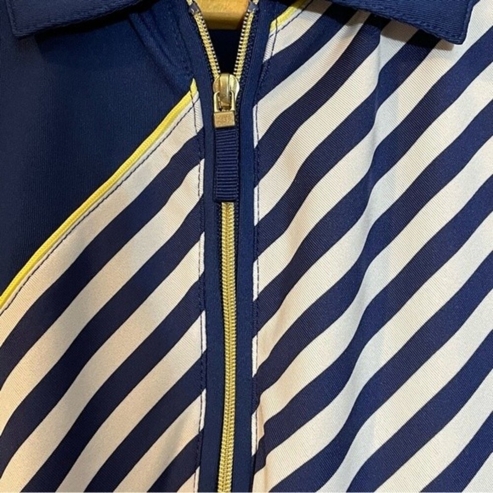 Women’s EP sleeveless striped block Polo. Women’s size medium - Picture 3 of 10